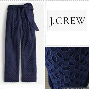 J. Crew Eyelet Cropped Pants -New!